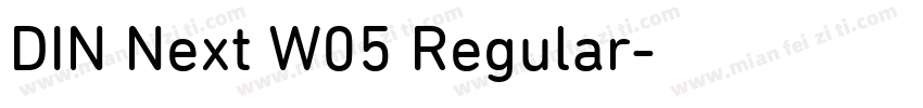 DIN Next W05 Regular字体转换